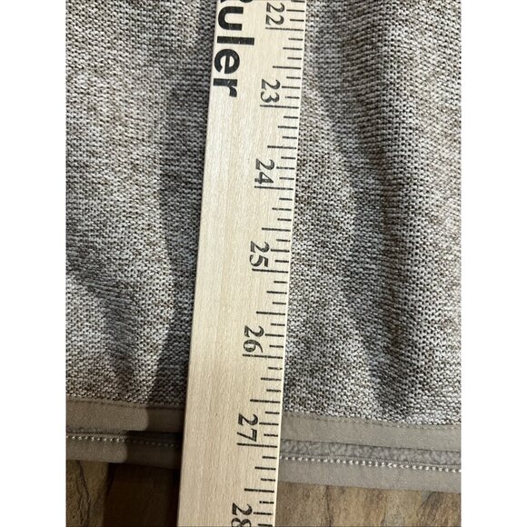 Eddie Bauer Men's Pullover Quarter Snap Mockneck Sweater Beige Warm Fleece - Picture 7 of 16